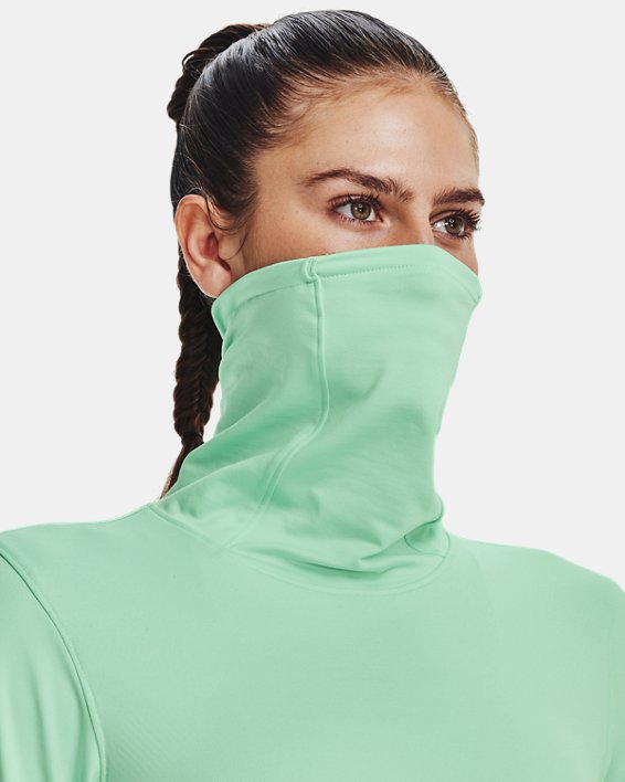 Women's ColdGear® Infrared Up The Pace Funnel Neck, Green, pdpMainDesktop image number 4